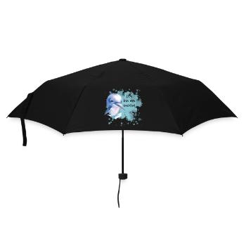 Ich bin ein Delfin! - Regenschirm (klein) - Schwarz - Vorne