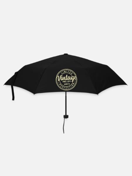 Vintage, 1975er, 1975er Geburtstagsgeschenk - Regenschirm (klein) - Schwarz