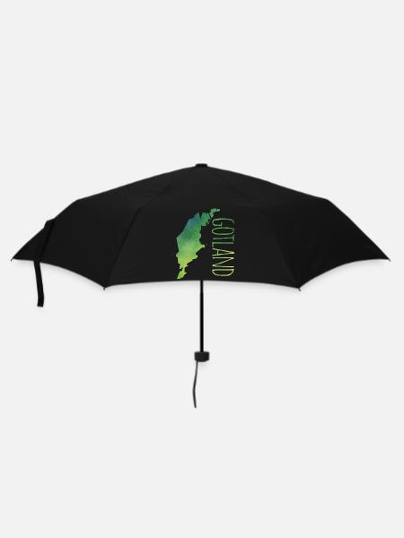 Gotland - Regenschirm (klein) - Schwarz