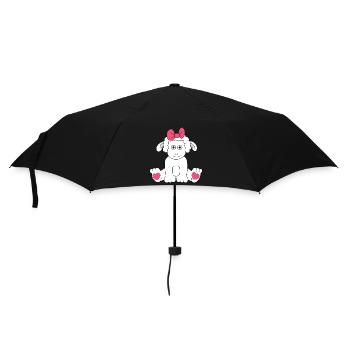 Moutons Dessin Cœurs Pâques Enfants Bébé Agneau - Parapluie standard - noir - Devant