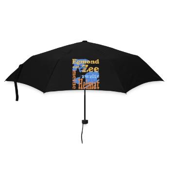 Egmond aan Zee - Regenschirm (klein) - Schwarz - Vorne