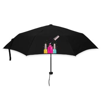Ongle technicien amour artiste manucure cadeau - Parapluie standard - noir - Devant