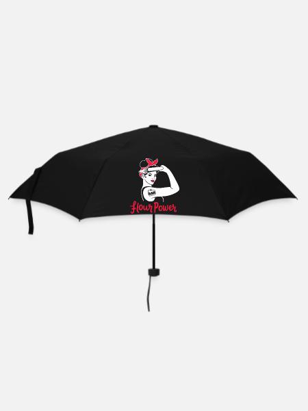Backen frauen power feminismus feministin bäckerin - Regenschirm (klein) - Schwarz