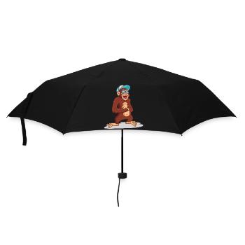 Chimpanzees are laughable - Umbrella (small) - black - Front
