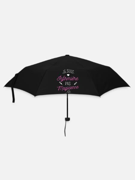 Infirmière pas magicienne humour infirmiere cadeau - Parapluie standard - noir