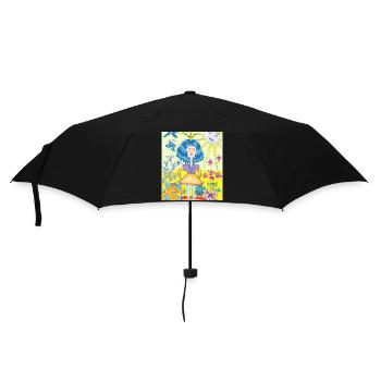 JasminEs World - Regenschirm (klein) - Schwarz - Vorne