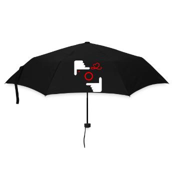 photographer photograph photo camera selfie - Umbrella (small) - black - Front