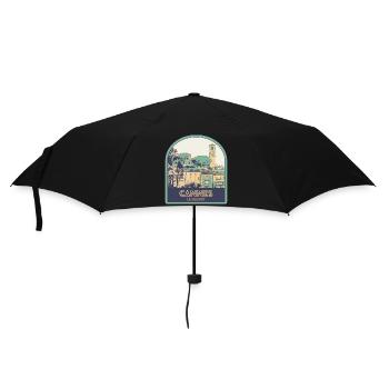 Quartier du Suquet à Cannes en France - Parapluie standard - noir - Devant