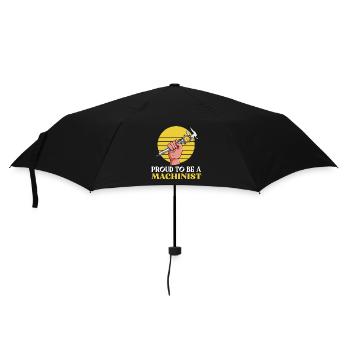 Maschinist Maschine Handwerk Maschienenführer - Regenschirm (klein) - Schwarz - Vorne