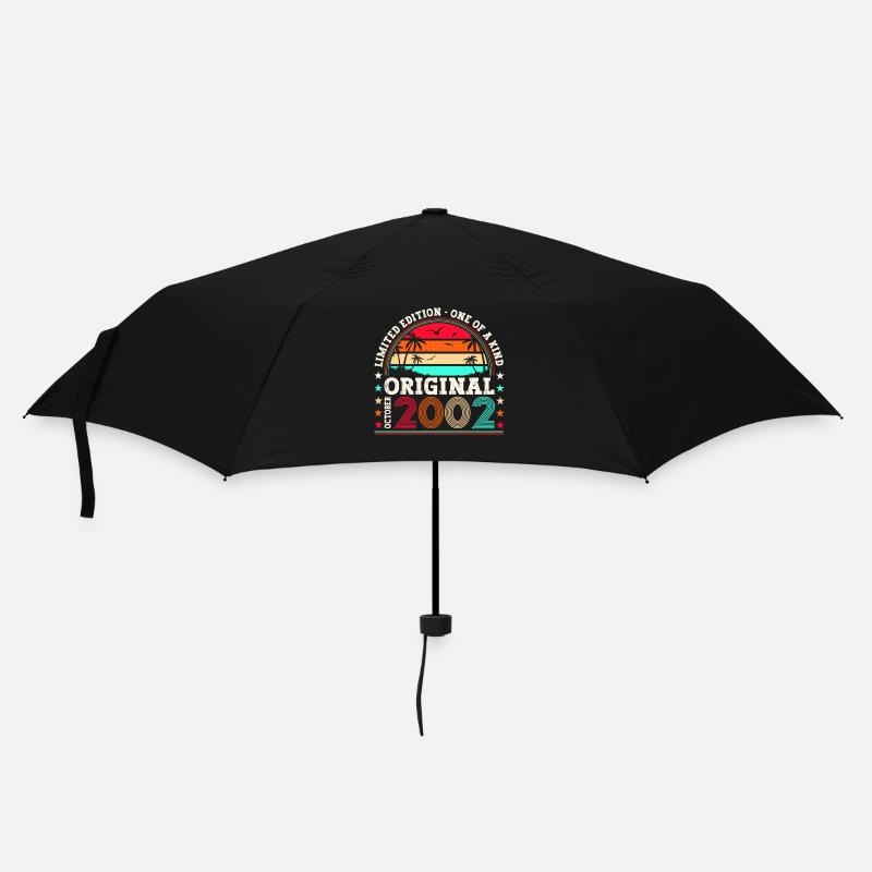 Original Octobre 2002 20th Birthday Gift Cool - Parapluie standard - noir