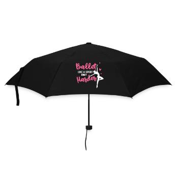 Ballett Ballerina Tanzen Ballet Like A Sport - Regenschirm (klein) - Schwarz - Vorne