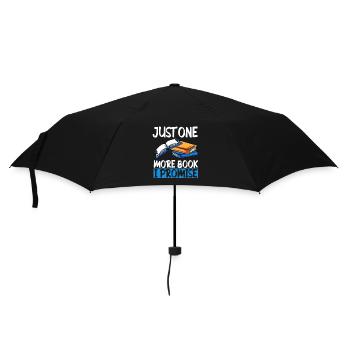 Bücher Lesen Buch Bücherwurm Buchnerd Roman - Regenschirm (klein) - Schwarz - Vorne