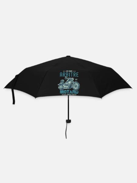 motard le meilleur arbitre le meilleur - Parapluie standard - noir