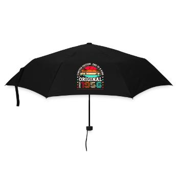 Né en 1956 janvier 67e anniversaire Homme cadeau - Parapluie standard - noir - Devant