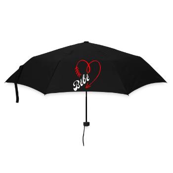 bébé cœur - Parapluie standard - noir - Devant