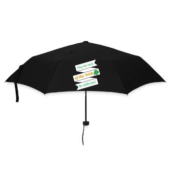 Fête de la Saint-Patrick Dire le bonheur Clover Cadeau - Parapluie standard - noir - Devant