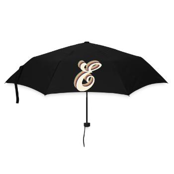 Buchstabe E - Regenschirm (klein) - Schwarz - Vorne