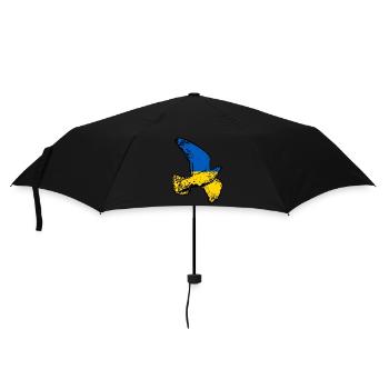 Ukraine Taube - Regenschirm (klein) - Schwarz - Vorne