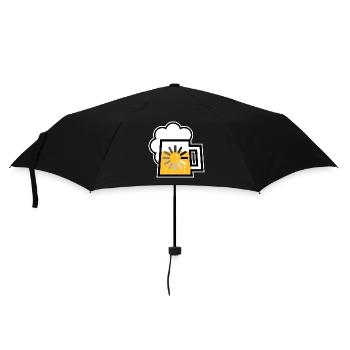 Beer Loading (Drinking In Progress / | ) - Umbrella (small) - black - Front