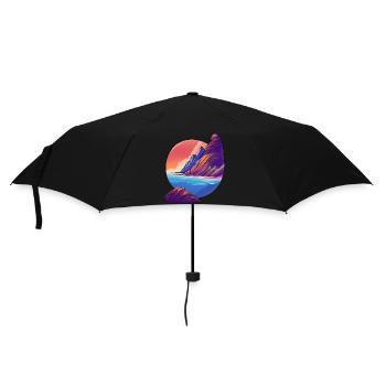 Vacances Sunrise Sea Island - Parapluie standard - noir - Devant
