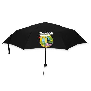 Magnifique logo de voyage Palma Toucan - Parapluie standard - noir - Devant