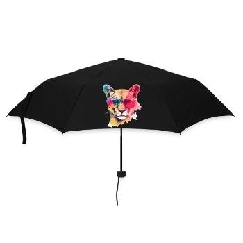 El malinus the cougar - Umbrella (small) - black - Front