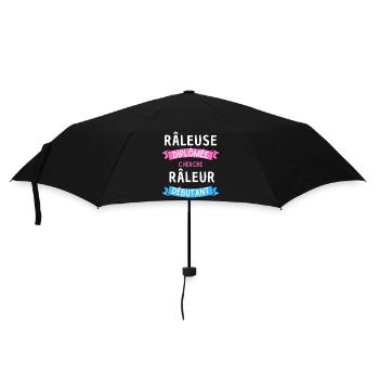 Râleuse diplômée cherche Râleur débutant Humour - Parapluie standard - noir - Devant