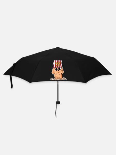 Popcorn Cinéma Chien Films Cinéma Soirée cinéma - Parapluie standard - noir