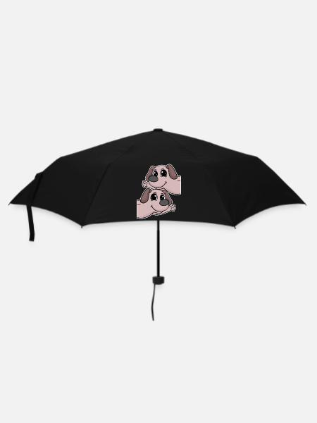 Dog dogs - Umbrella (small) - black