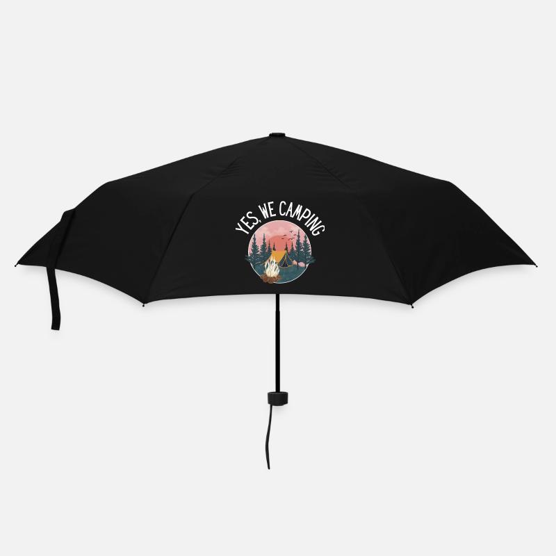 Yes we camping! Unique original style - Umbrella (small) - black