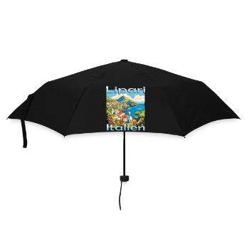 Italien Lipari Sizilien Faszinierendes Design - Regenschirm (klein) - Schwarz - Vorne