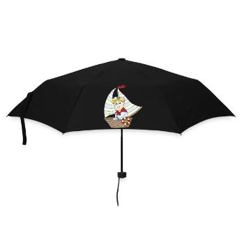 kleiner kapitän - Regenschirm (klein) - Schwarz - Vorne