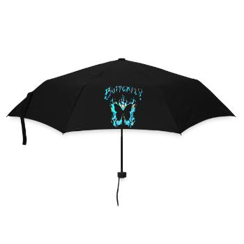 Butterfly insect butterfly nature summer colorful art - Umbrella (small) - black - Front