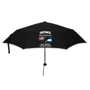 Distance Means So Little When Someone Means Much - Umbrella (small) - black - Front
