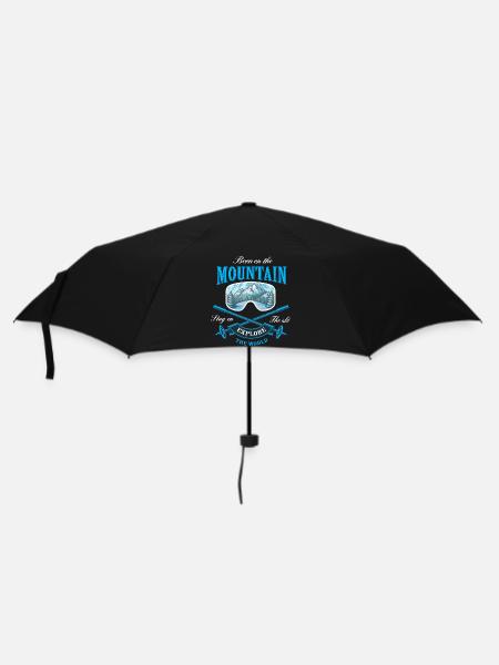 Né sur la montagne - Parapluie standard - noir