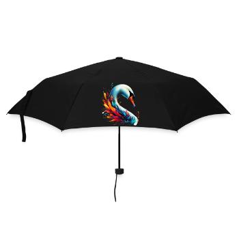 Cygne - Parapluie standard - noir - Devant