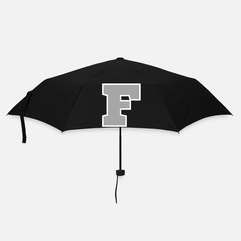 Buchstabe f sport - Regenschirm (klein) - Schwarz