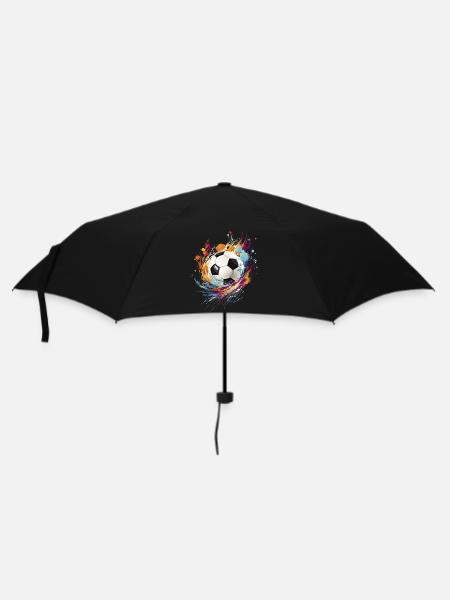 Football Splash Football Fan Marchandise Cadeau - Parapluie standard - noir