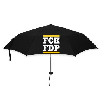 Fck fdp - Parapluie standard - noir - Devant