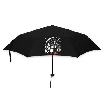 Düsterer Erntesensenmann - Regenschirm (klein) - Schwarz - Vorne