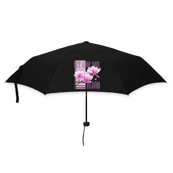 Laisser l’âme s’épanouir - magnolia magnolias - Parapluie standard - noir - Devant