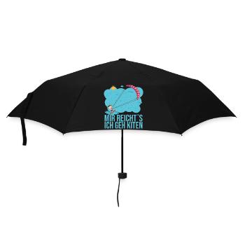 Mir reicht es ich geh kiten das ist mein Hobby - Regenschirm (klein) - Schwarz - Vorne
