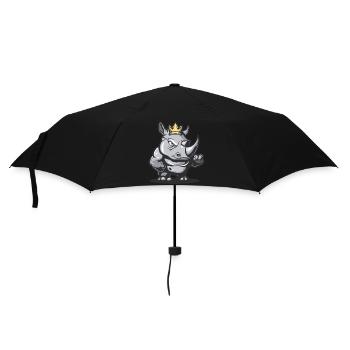 Couronne de bande dessinée de rhinocéros - Parapluie standard - noir - Devant