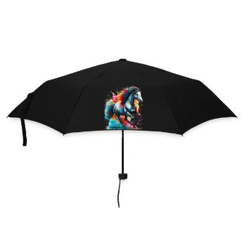 Cheval - Parapluie standard - noir - Devant