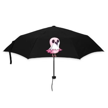 Flamingo Halloween Funny Ghost - Umbrella (small) - black - Front
