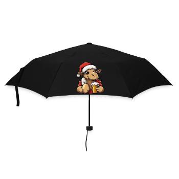 Kamel Weihnachten Bier - Regenschirm (klein) - Schwarz - Vorne