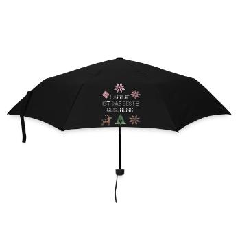 Family is the best gift - Umbrella (small) - black - Front