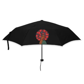 Afro Americans Africa - Umbrella (small) - black - Front