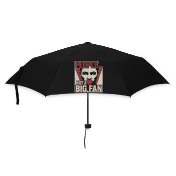 Not a fan of humans - Umbrella (small) - black - Front