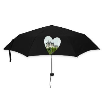 Château de Neuschwanstein // Illustration - Parapluie standard - noir - Devant